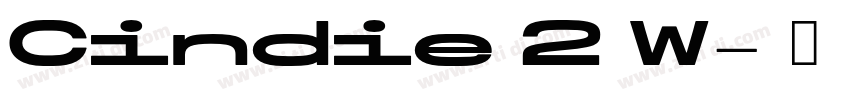 Cindie 2 W字体转换